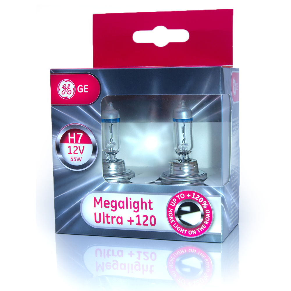 GE General Electric H7 Megalight Ultra +120% 2er Set 58520SNU | eBay