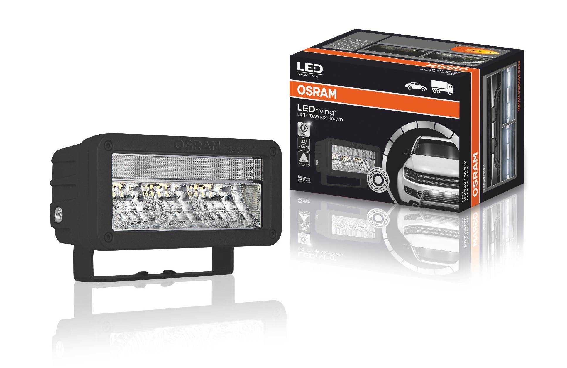 LEDriving LIGHTBAR MX140-WD Arbeitsscheinwerfer 1St. NO ECE OSRAM -  Auto-Lamp Berlin