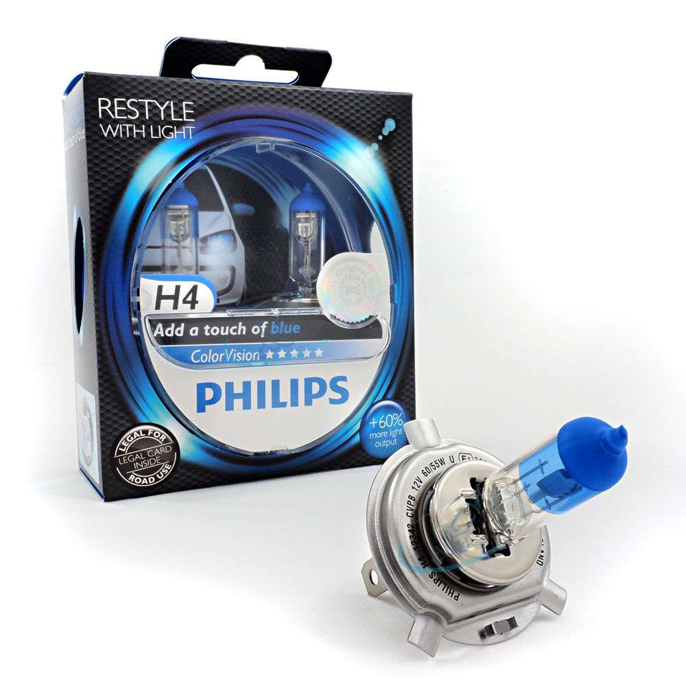 Philips 12v h4. Philips COLORVISION h4 60/55w. Лампа автомобильная h4 Филипс голубая. H4 12v 60/55w COLORVISION Green 12342cvpg. Комплект ламп 12v h4 60/55w Diamond Vision.