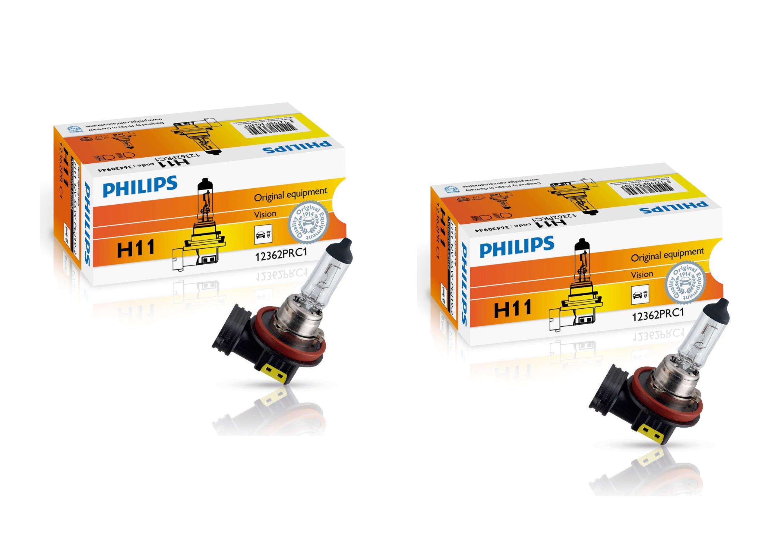 Автомобильные лампы philips h11